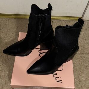 Wild Pair Black Heeled Boots